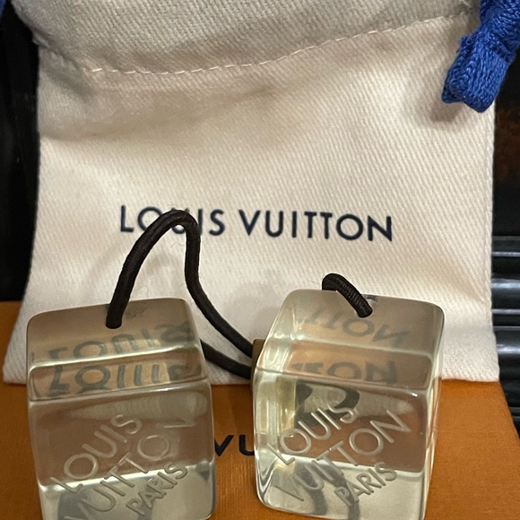 Louis Vuitton clear cube hair Tie with box and dust bag - Picture 15 of 15